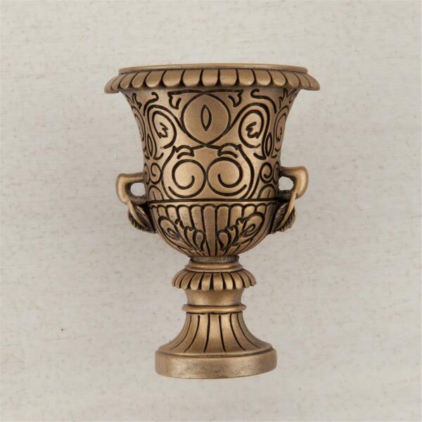 Acorn Mfg 1.62 x 1.12 in. Artisan Collection Urn, Museum Gold DQBGP